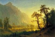 Albert Bierstadt Sunrise, Yosemite Valley oil